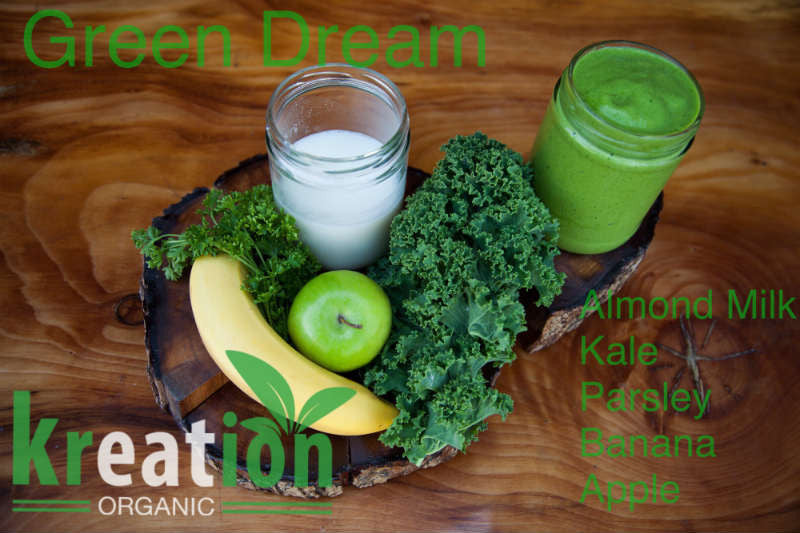 Kreation Kafe's Green Dream Smoothie Recipe Kreation Organic