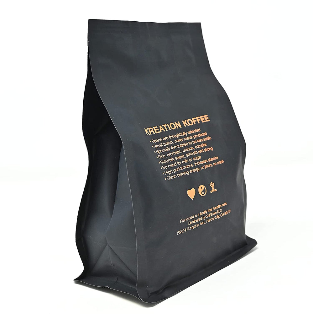 
                  
                    KREATION COFFEE, HOUSE Blend Medium Dark Roast ORGANIC Whole Bean Coffee, 11 Ounce Bag, With Notes of Nutty, Bitter-Sweet Chocolate
                  
                